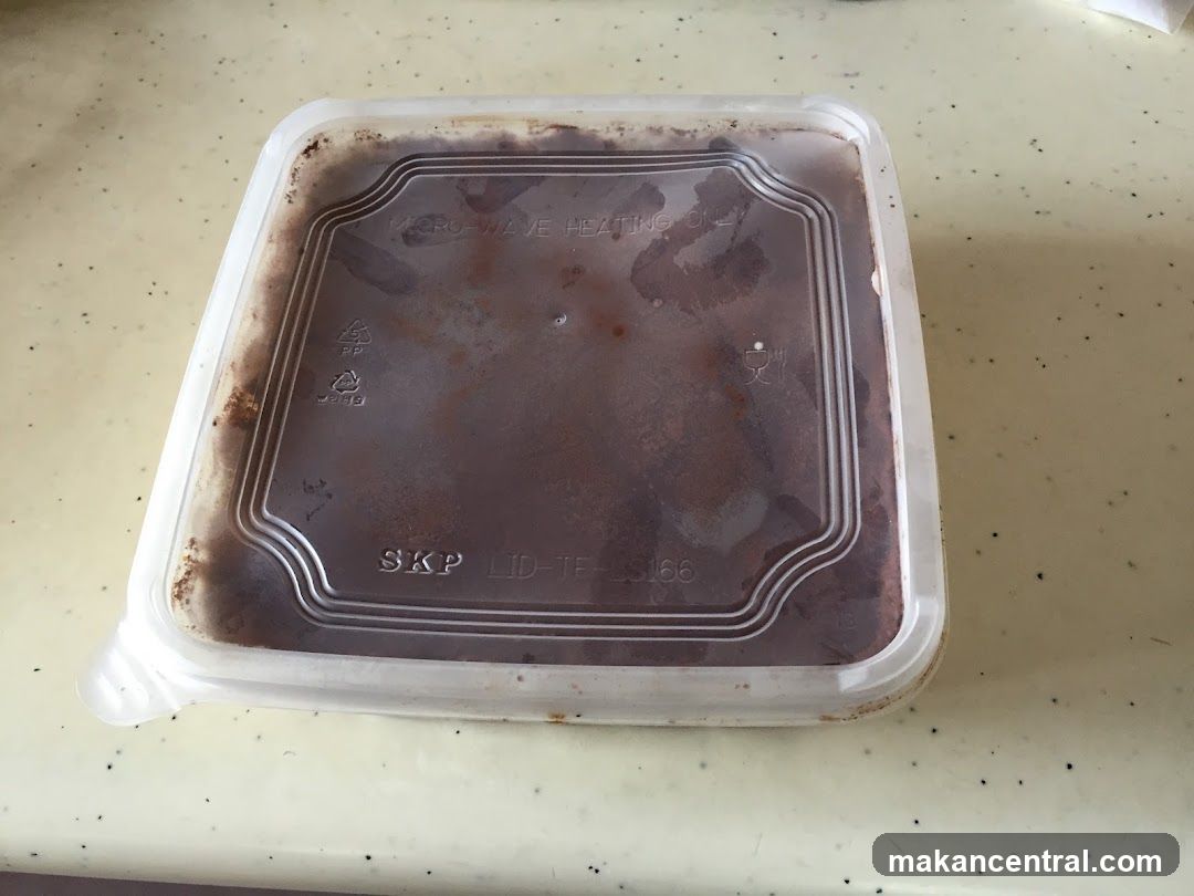 Food in a plastic container
