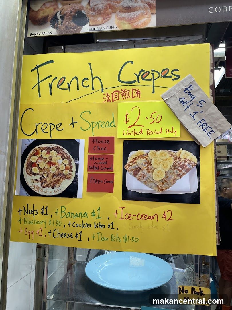 French Crepes Menu