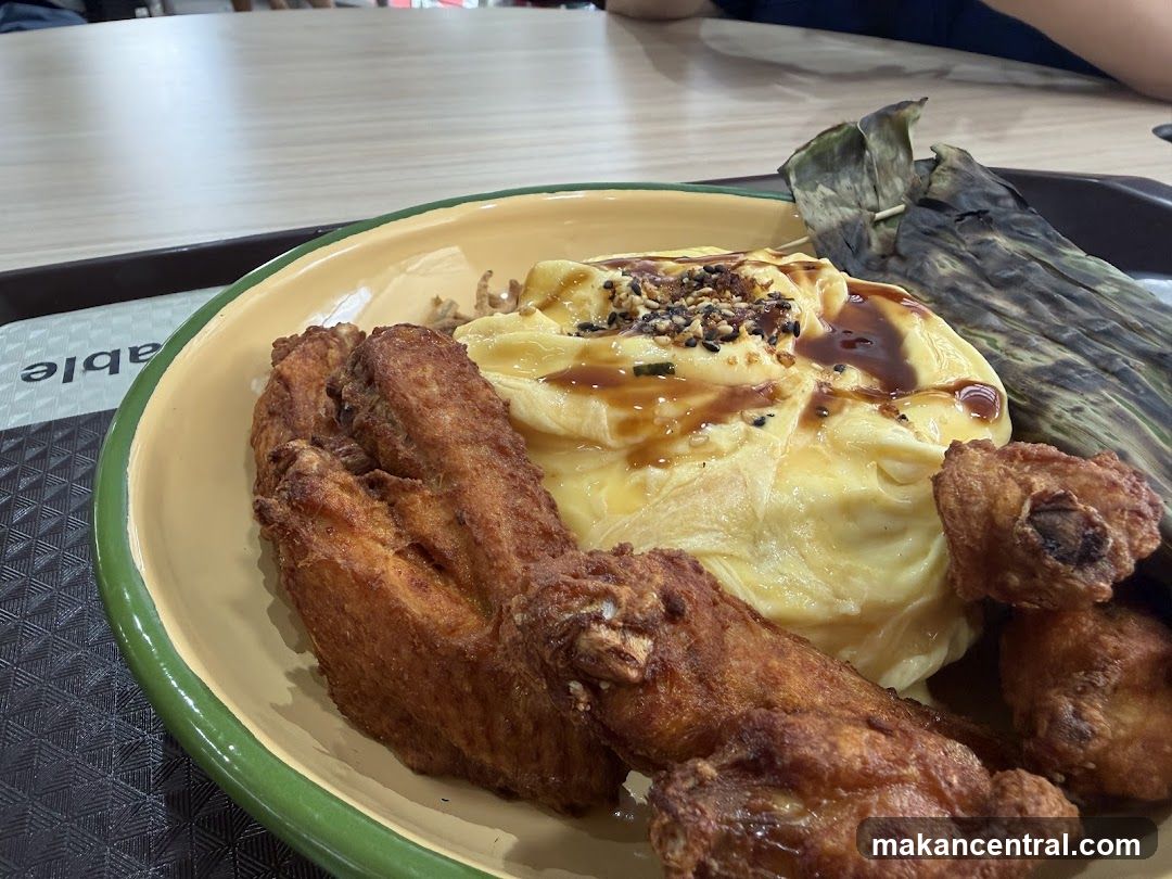 Fried Chicken and Omelet Rice