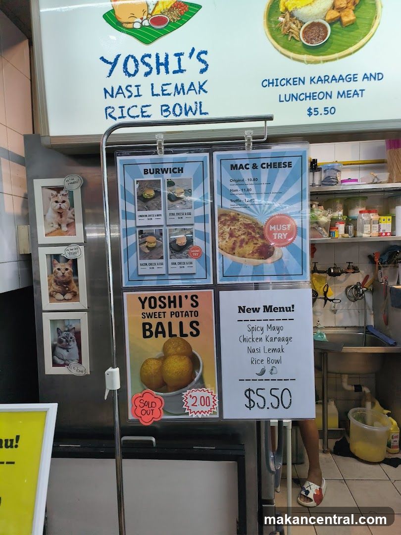 Yoshi's Nasi Lemak Rice Bowl Menu