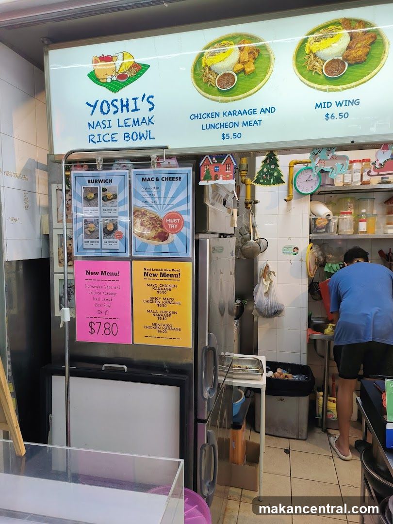 Yoshi's Nasi Lemak Rice Bowl Menu