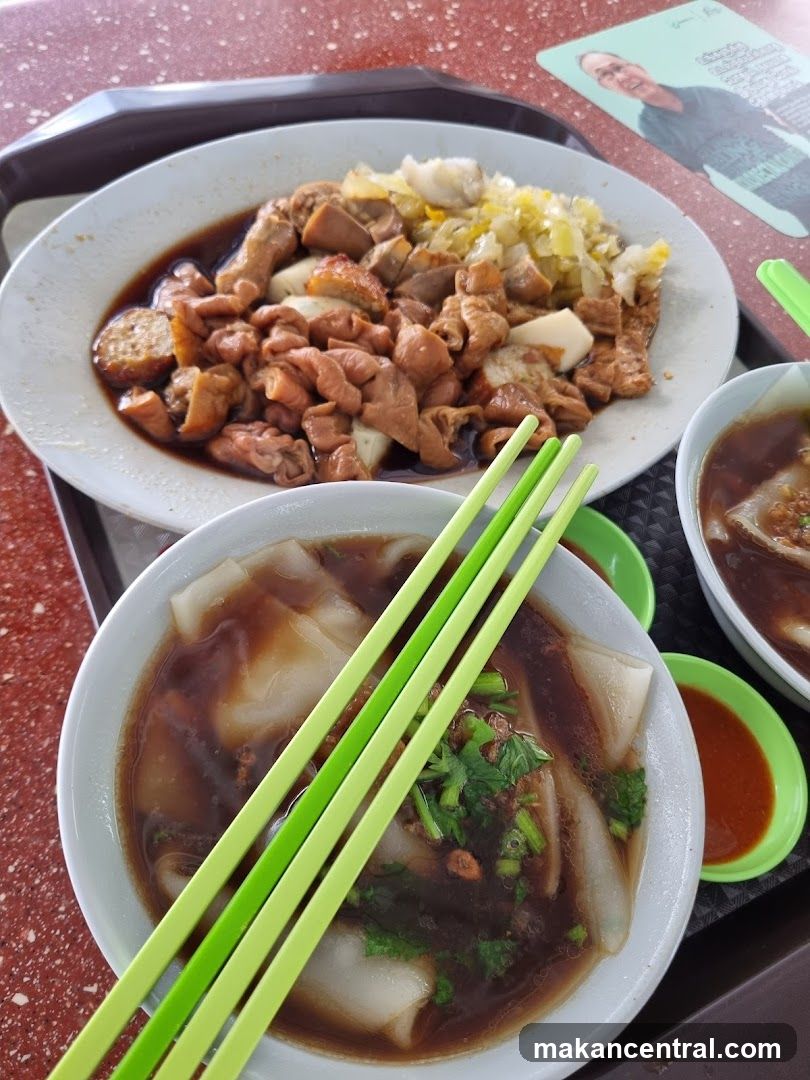 Dishes of food on a tray