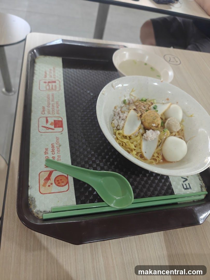Noodles with Soup and Cutlery
