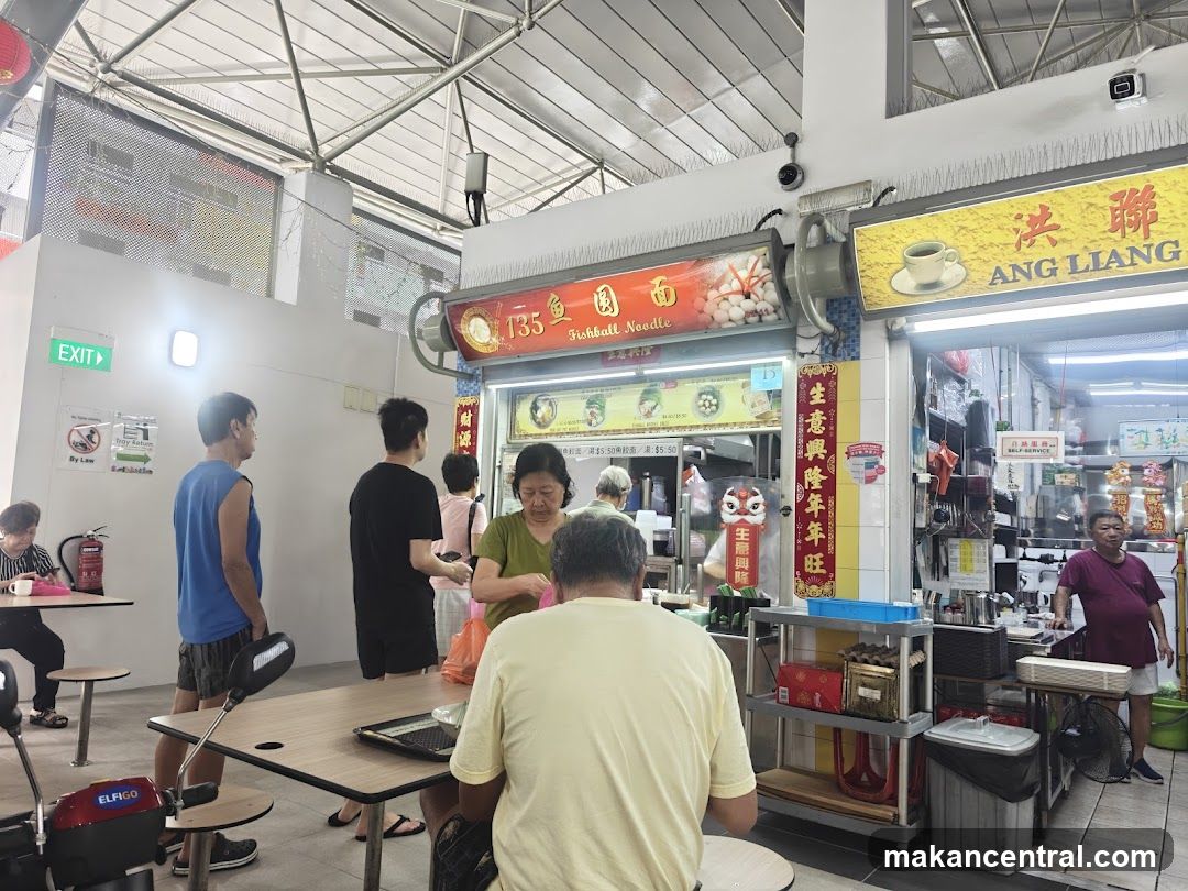 Food Stall with Customers