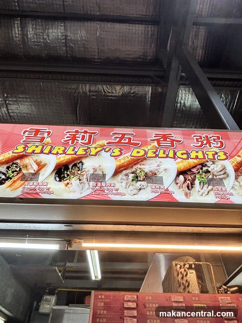 Shirley's Delights Menu