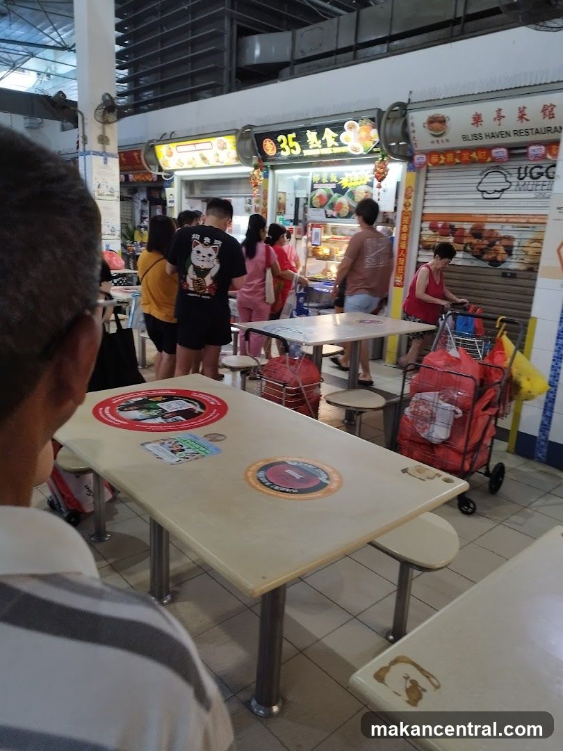Food stalls in a hawker center