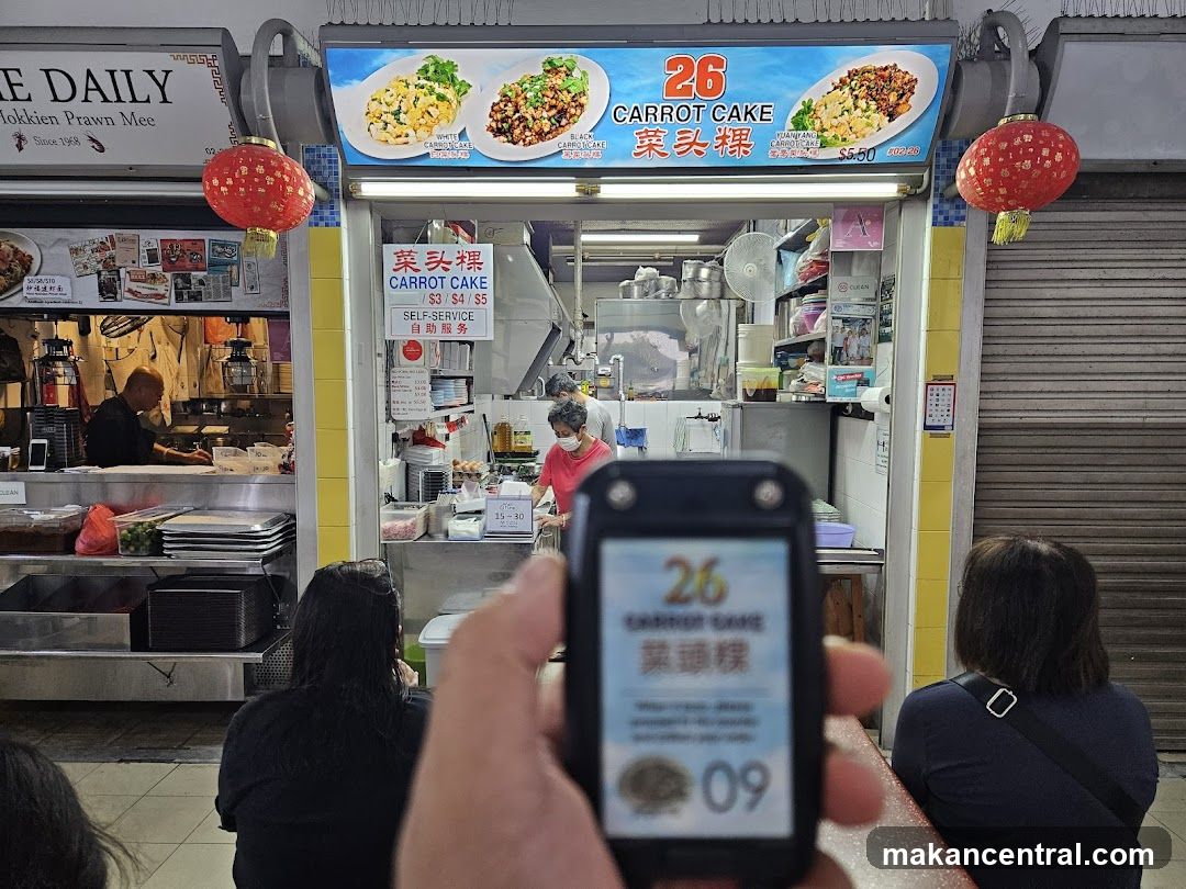 Hawker Stall with Carrot Cake