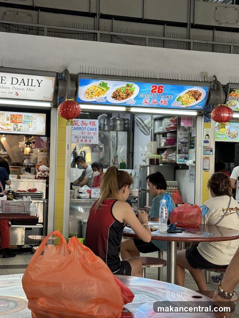 Food Stall with Carrot Cake