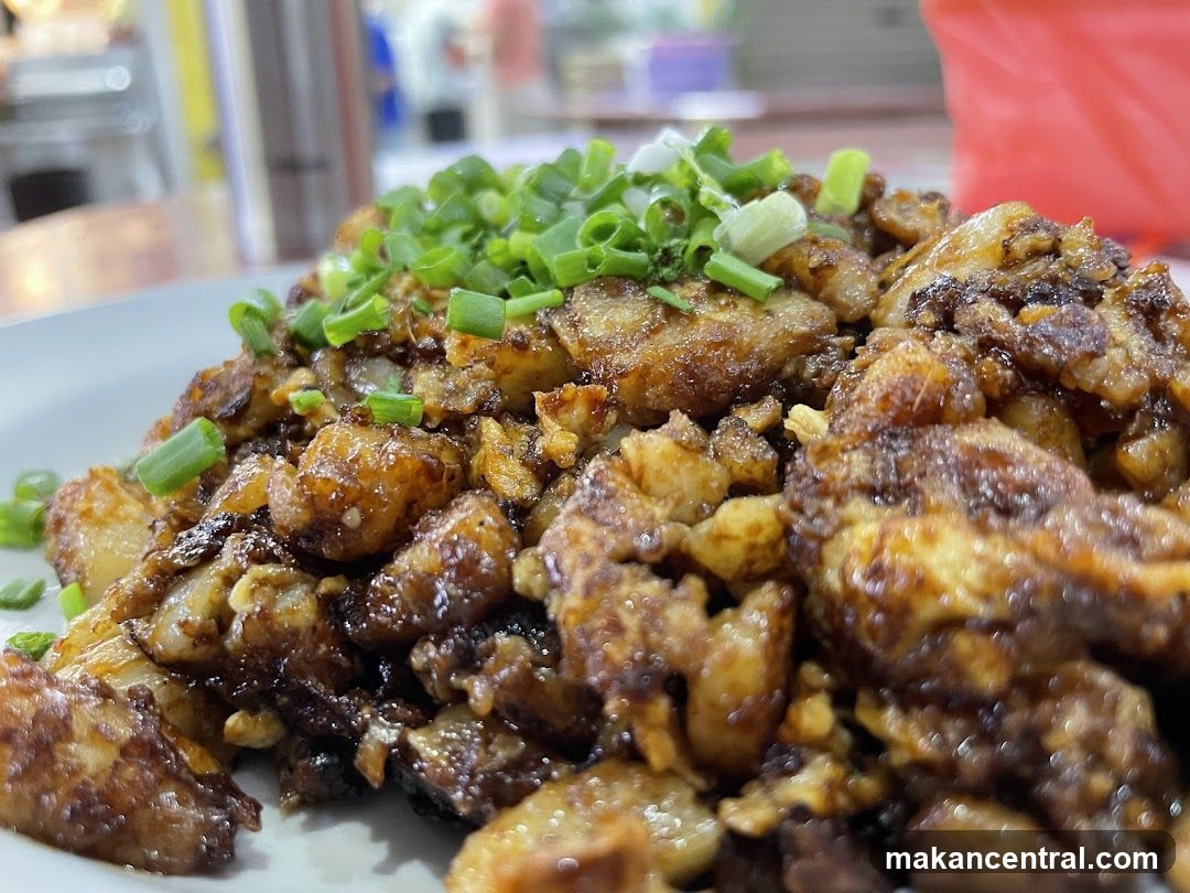 Fried Carrot Cake with Scallions