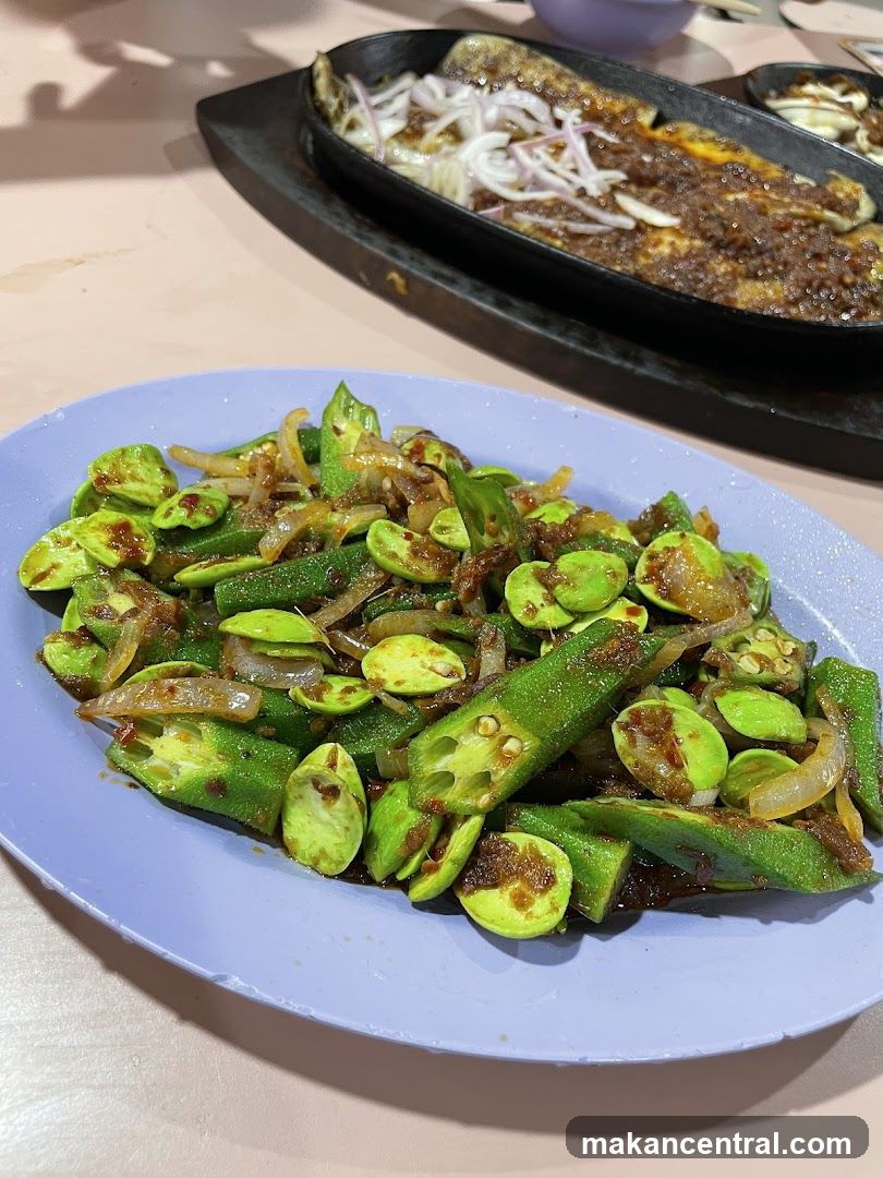 Stir-fried Petai and Okra
