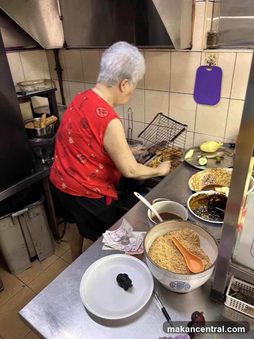 Woman preparing food in a kitchen