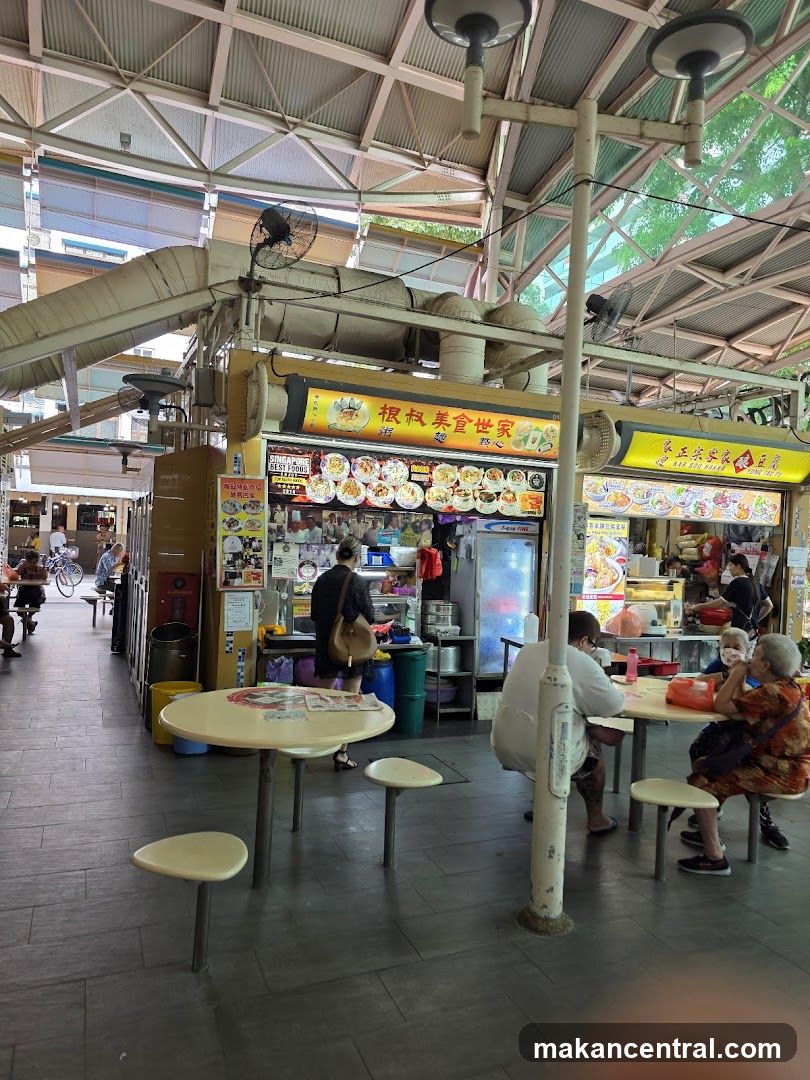 Hawker Stall with Food Displays