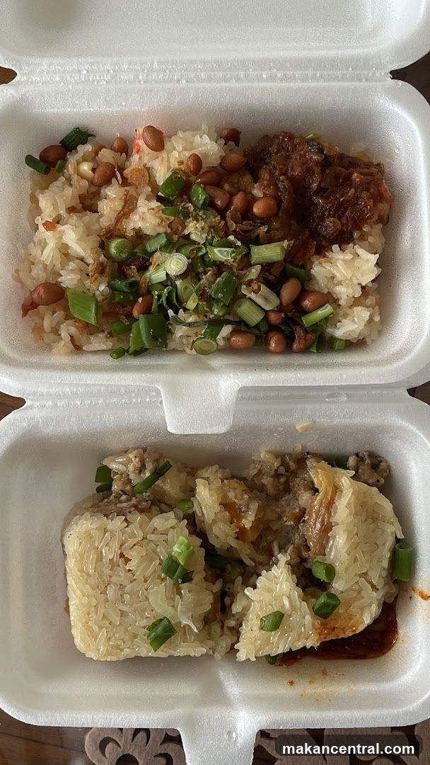 Rice dishes in takeout containers
