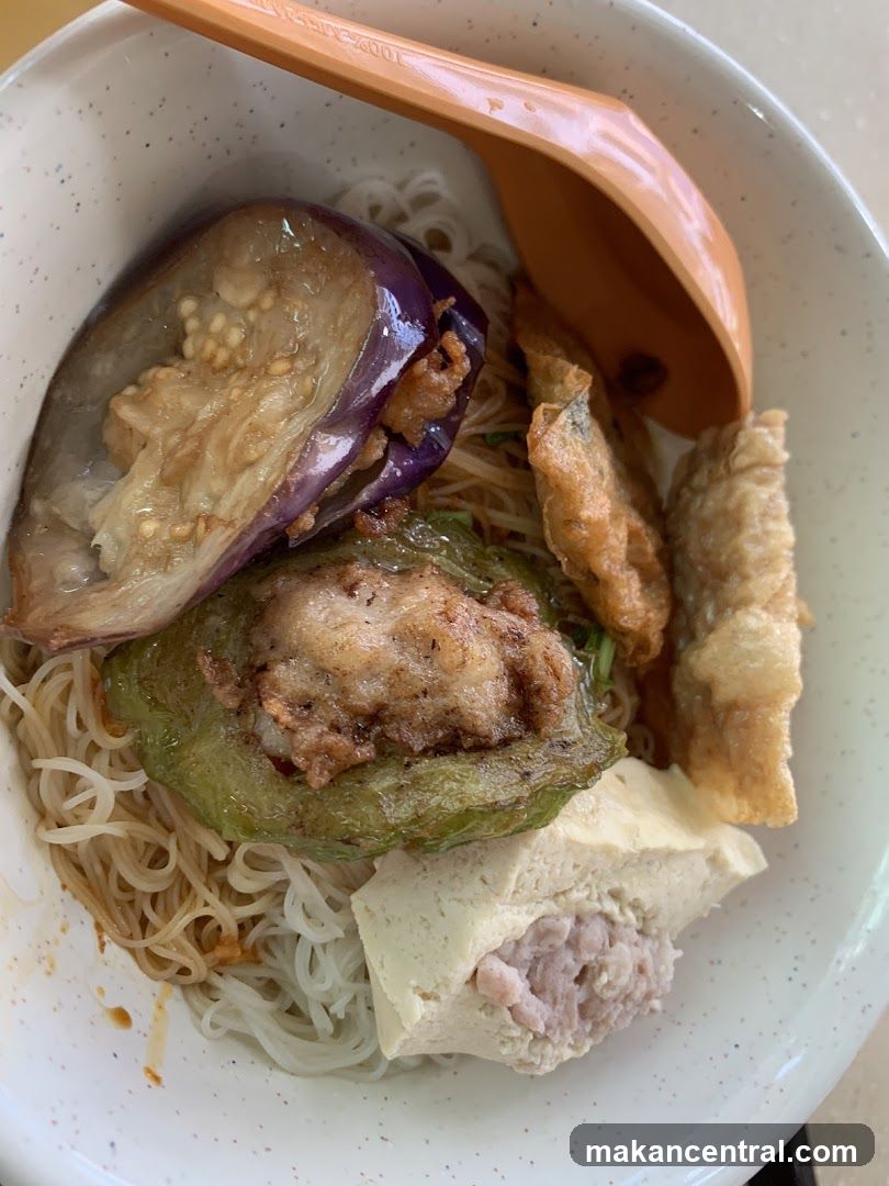 Stuffed Pepper and Eggplant Noodles