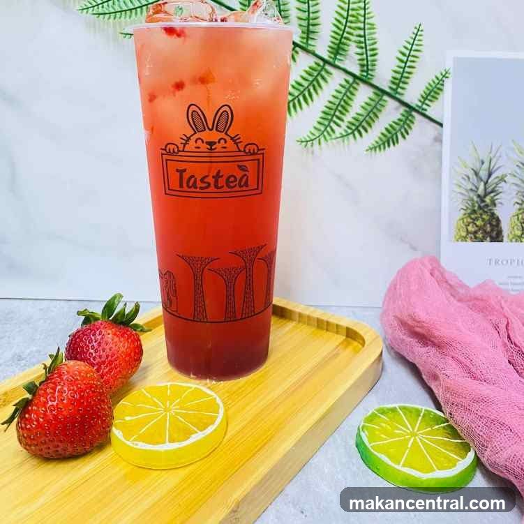 Strawberry Tea with Fruit Garnish
