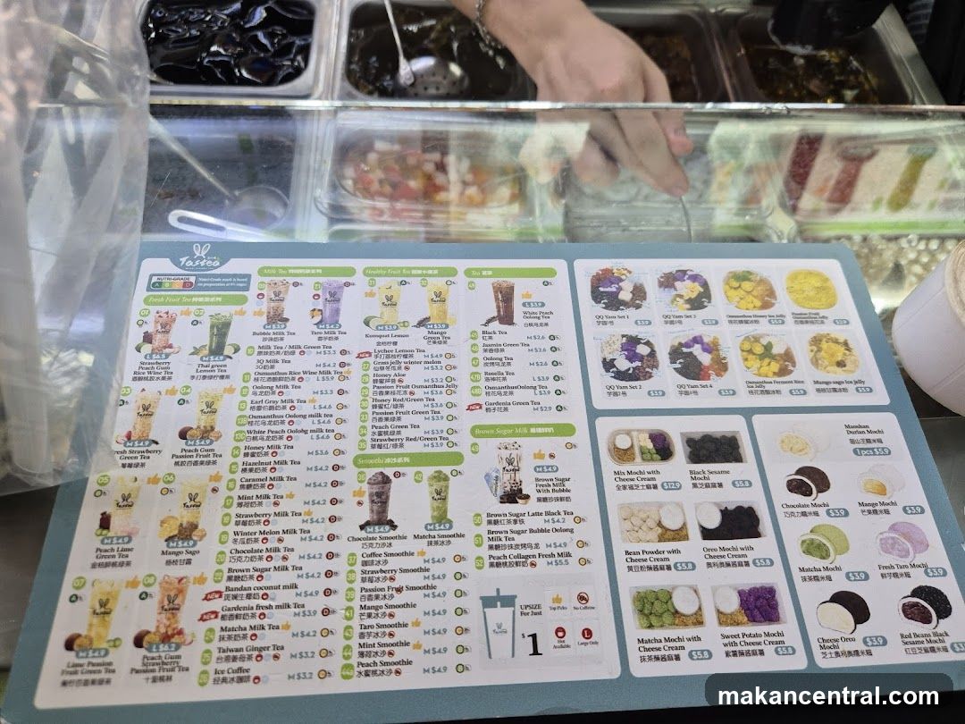 Tastea Menu