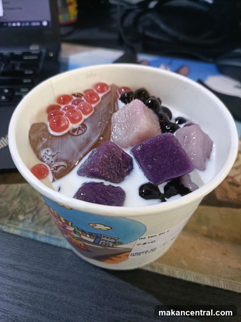 Dessert Bowl with Tapioca and Taro