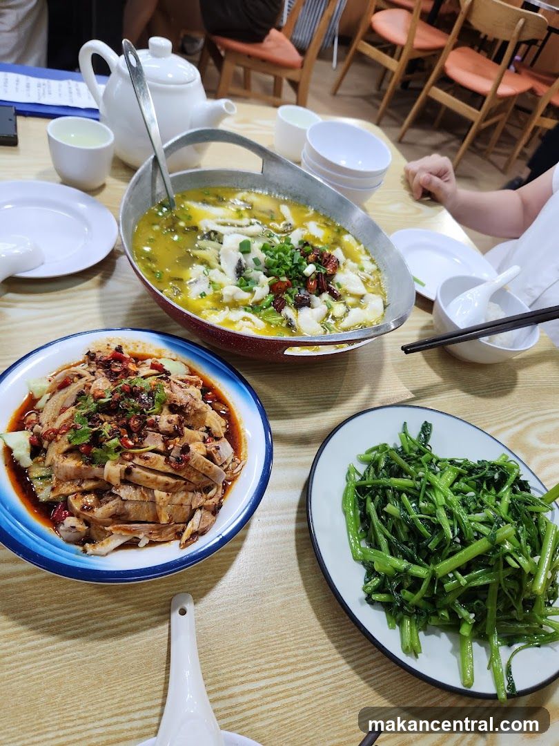 Table with Chinese Food