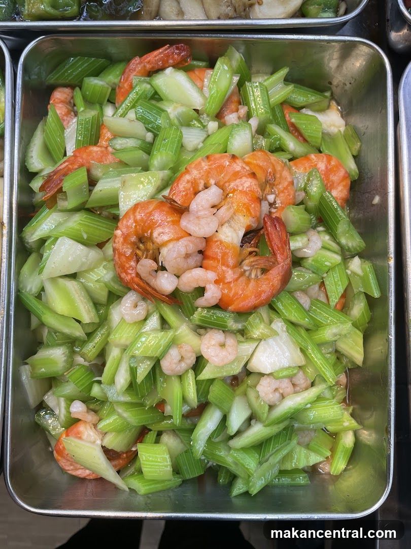 Shrimp and Celery Stir-fry