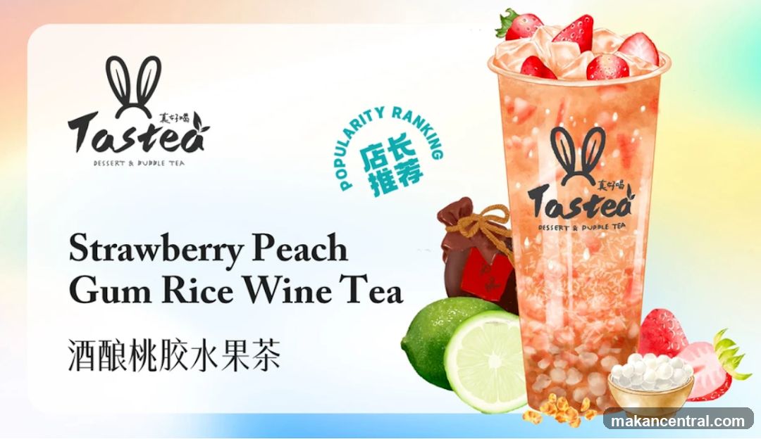 Strawberry Peach Gum Rice Wine Tea