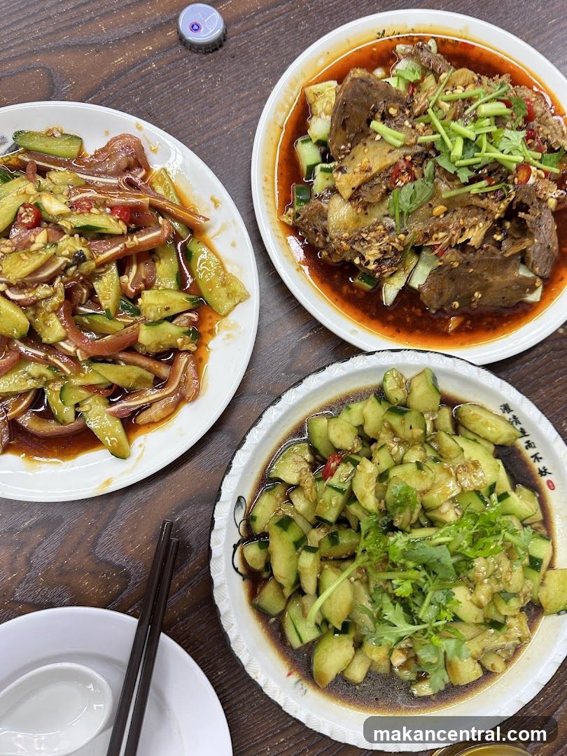 Three Plates of Chinese Food