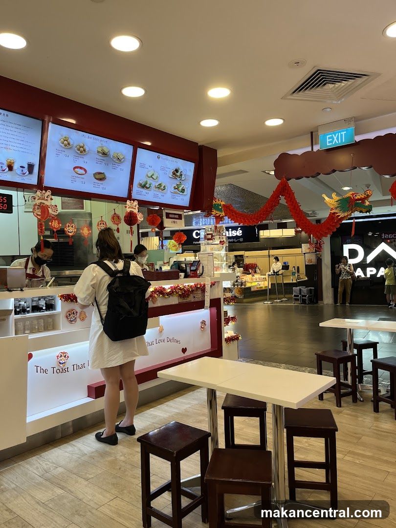 Food Stall with Menu and Seating