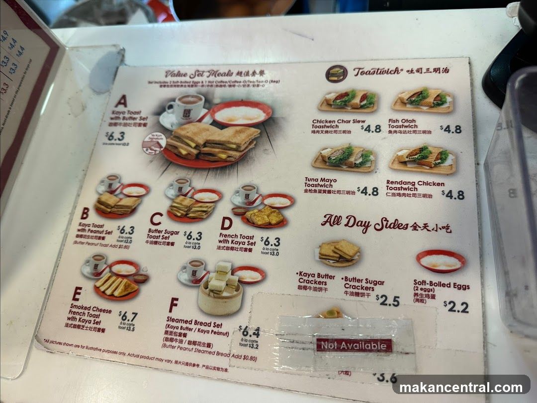 Value Set Meals & Toastwich