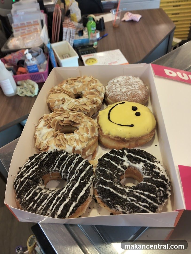 Box of assorted donuts
