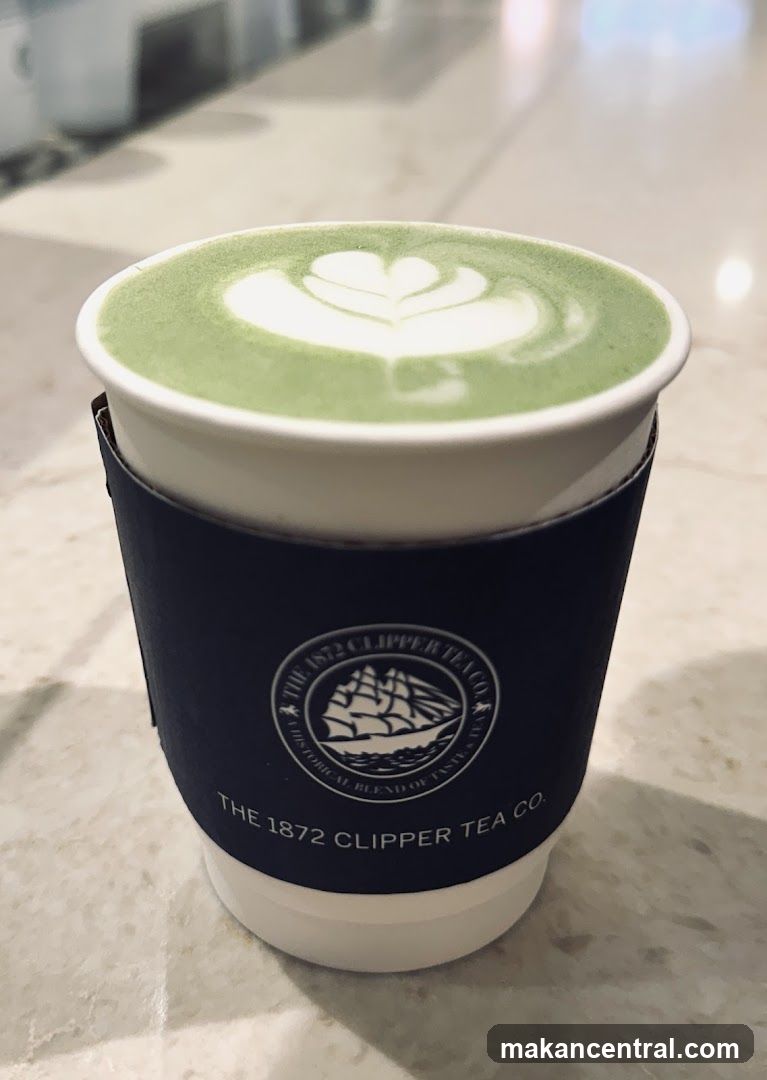 Matcha Latte with Latte Art