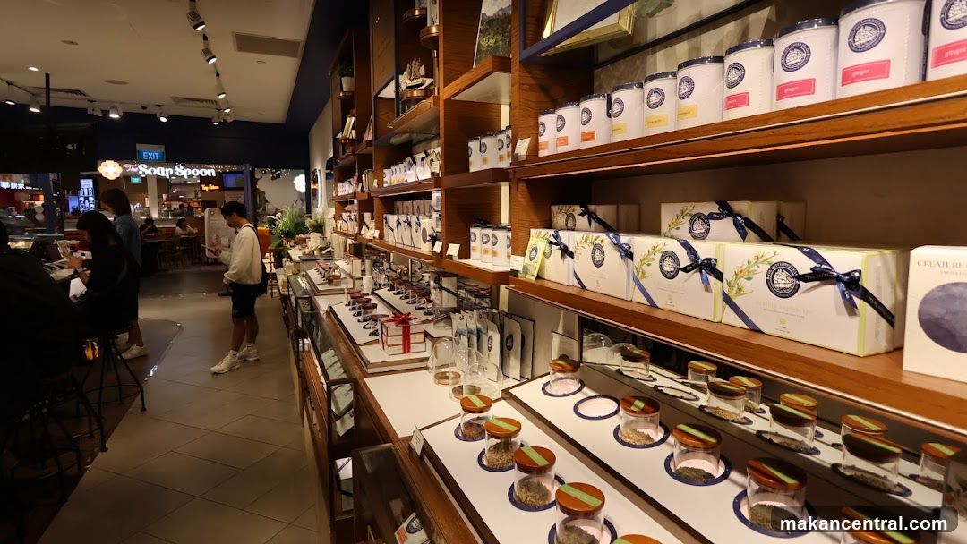 Store Interior with Packaged Goods and Jars