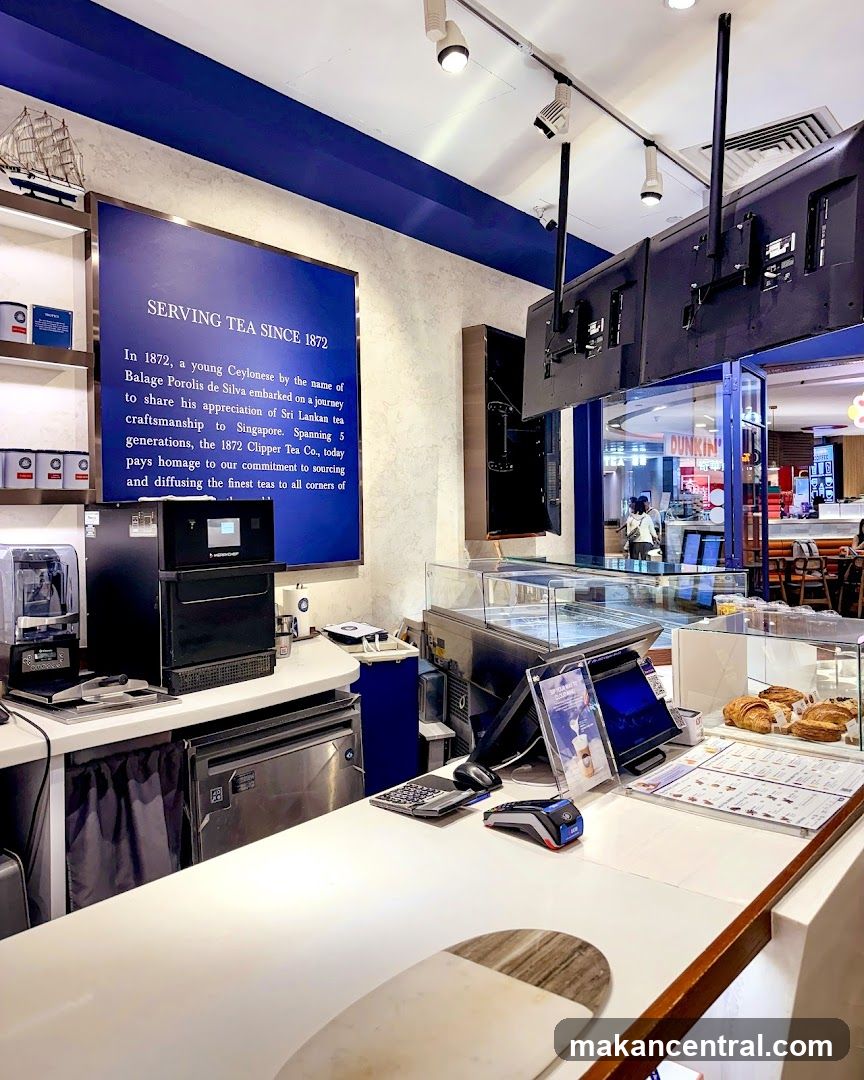 Tea shop counter
