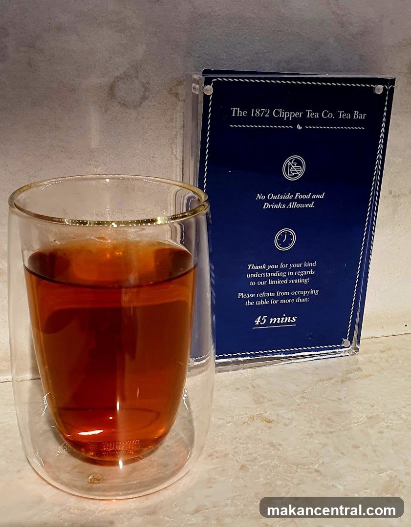 Tea Bar Sign and Drink