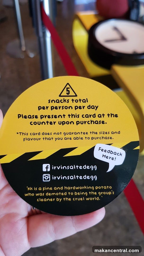 Snack Purchase Card