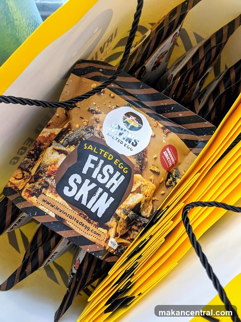 Salted Egg Fish Skin Snacks