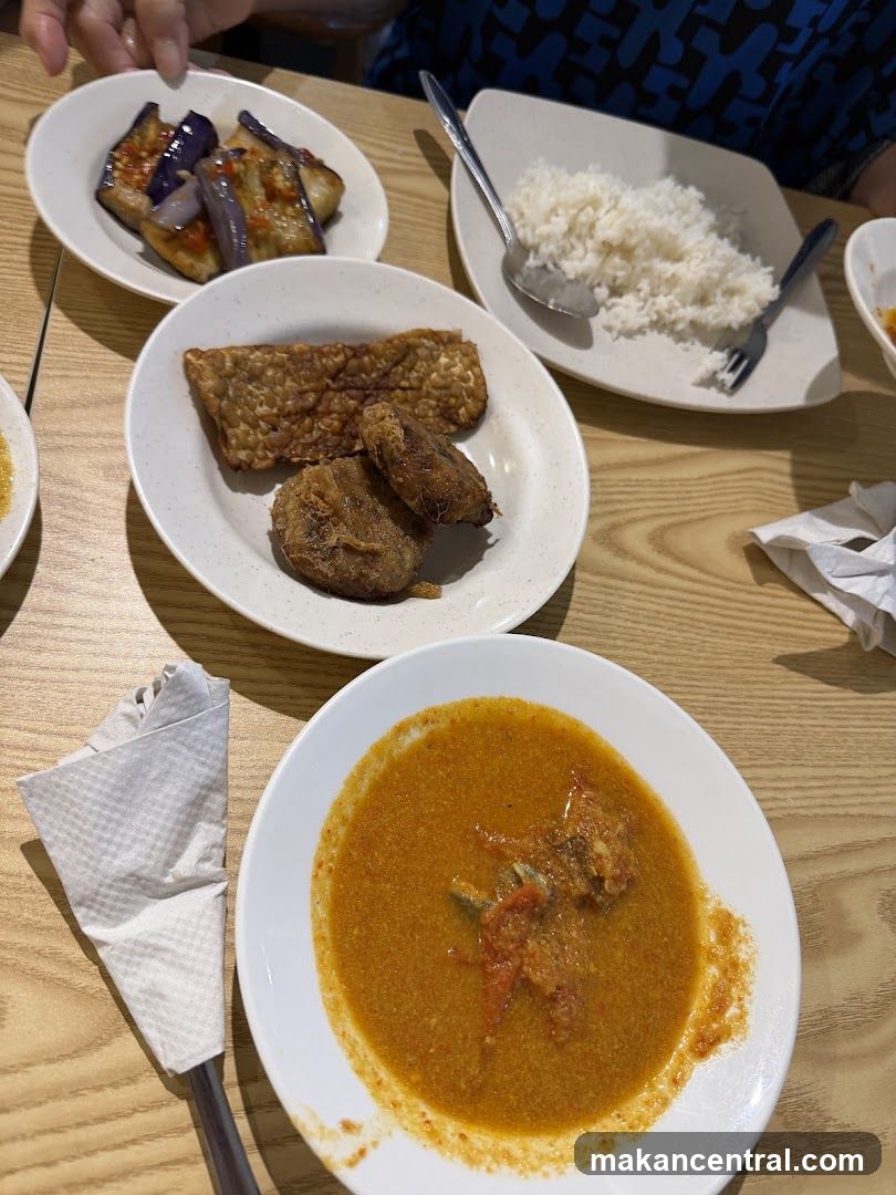 Table with Indonesian Food