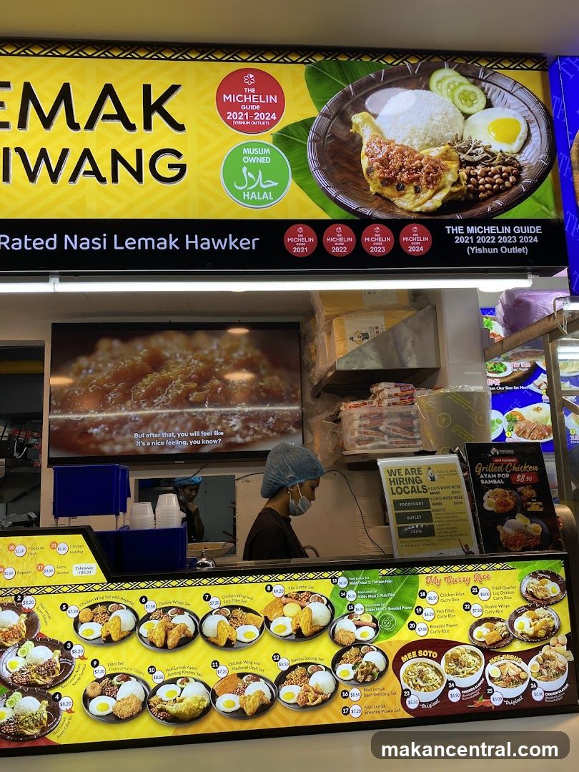 Nasi Lemak Hawker Shop Interior