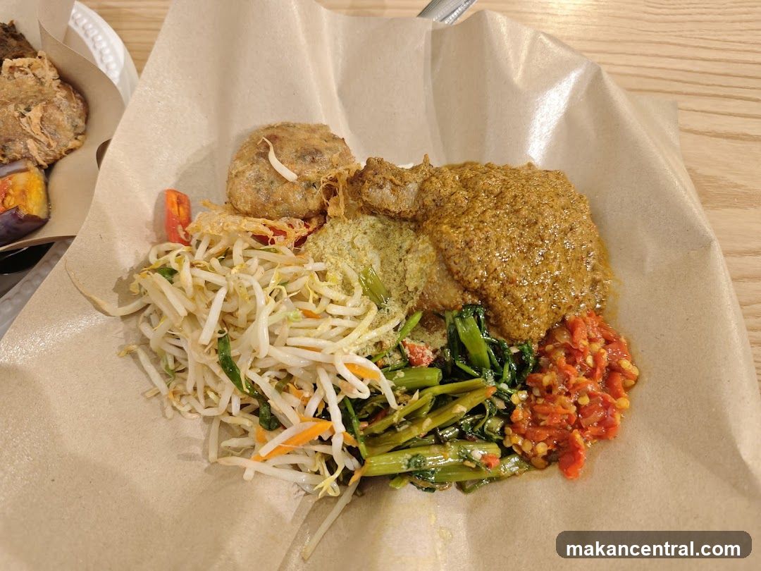 Plate of Indonesian Food
