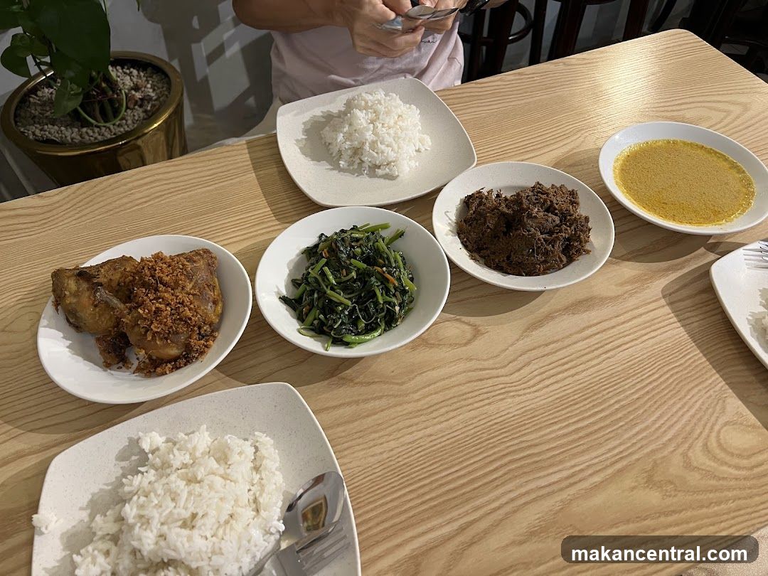 Table with Indonesian Food