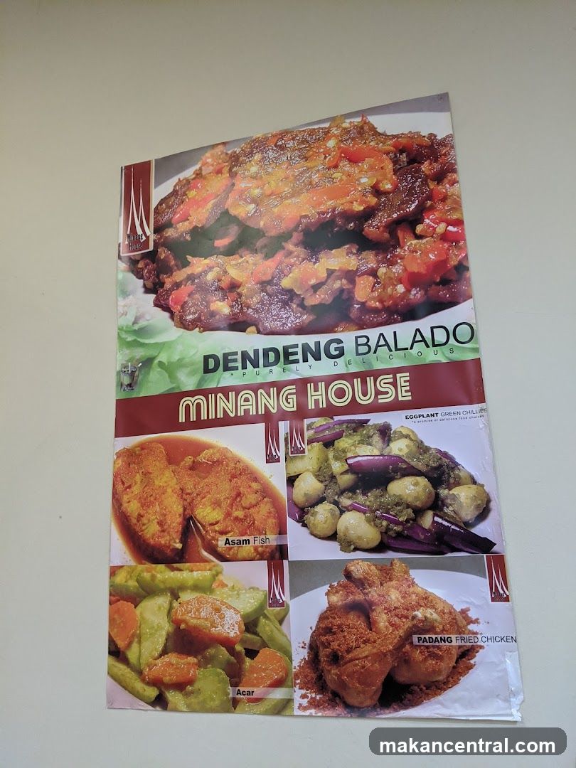 Minang House Menu Poster
