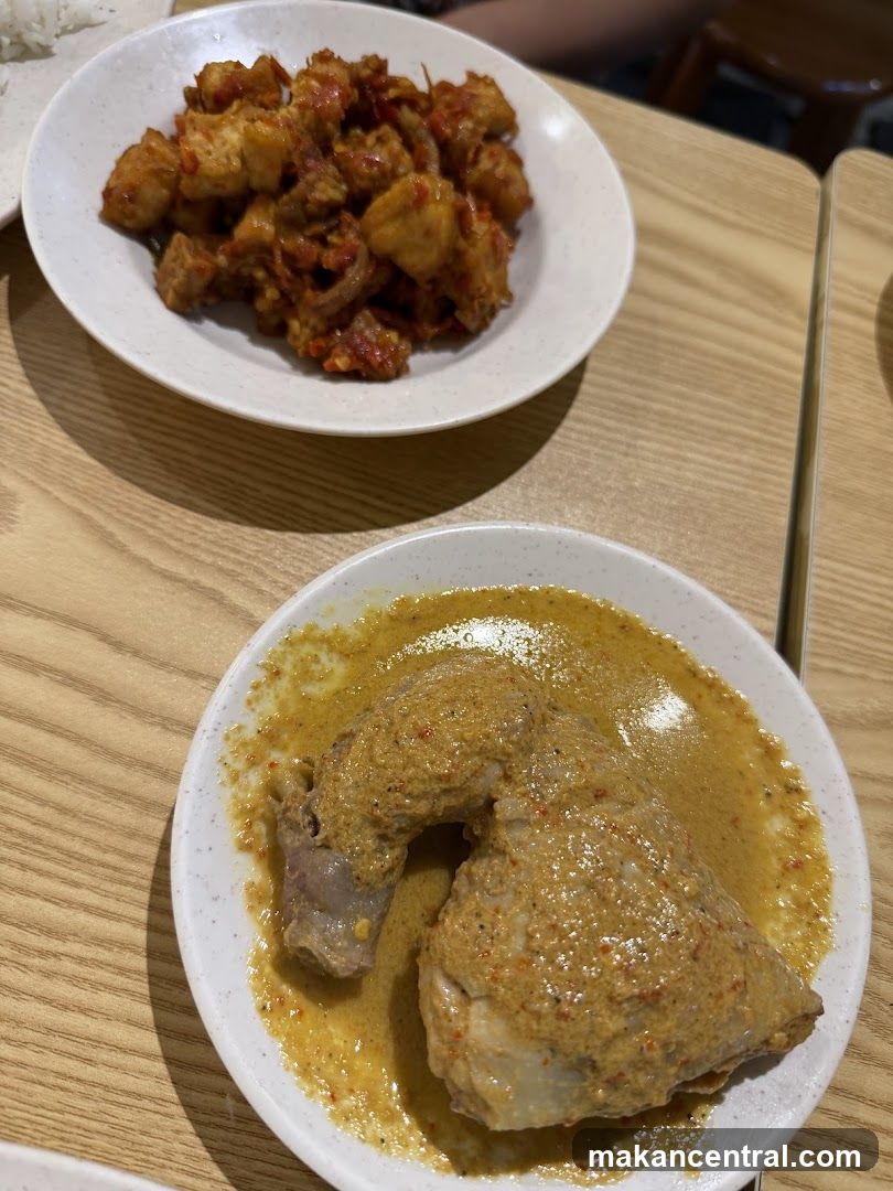 Two dishes of food on a table