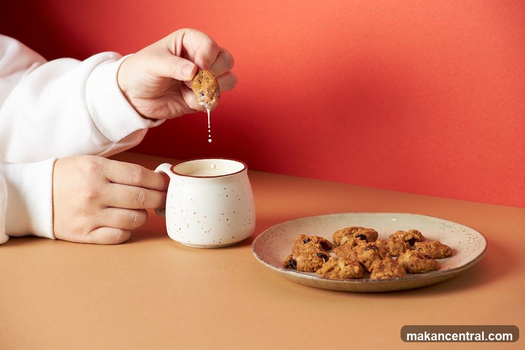 Dipping Cookie in Milk