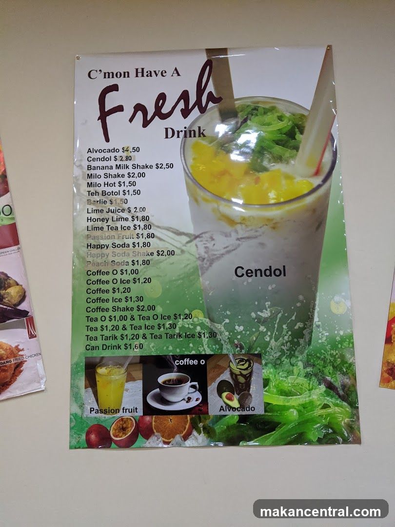 Fresh Drink Menu