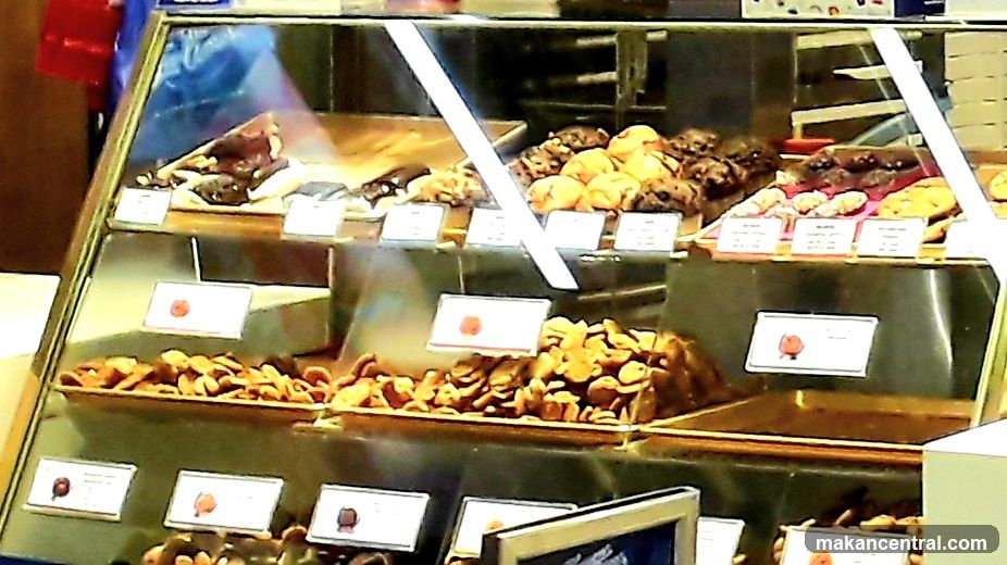 Display Case with Cookies and Pastries