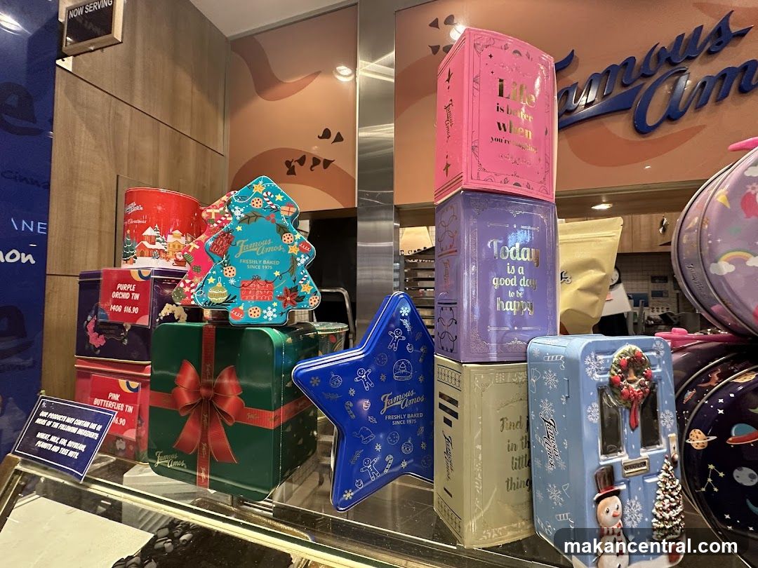 Famous Amos Holiday Tins