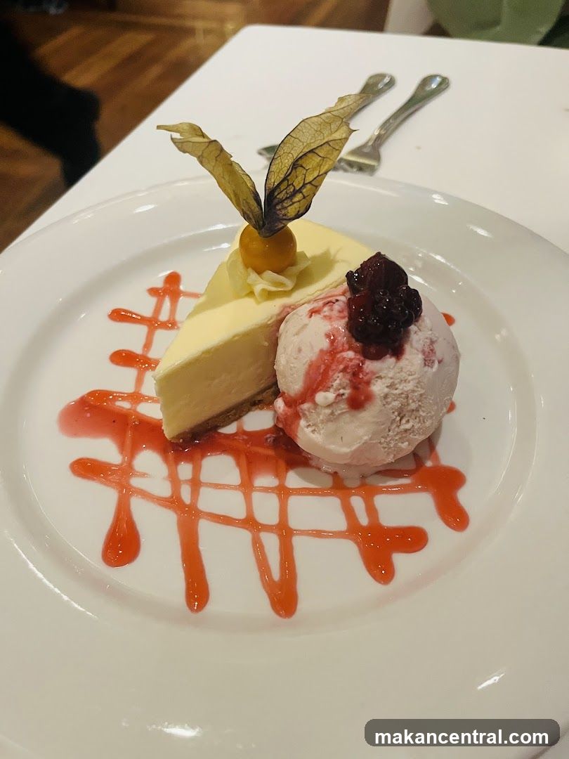 Cheesecake with Ice Cream