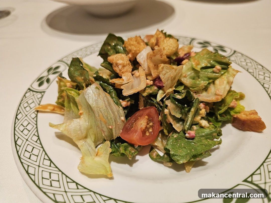 Salad with Croutons and Tomato