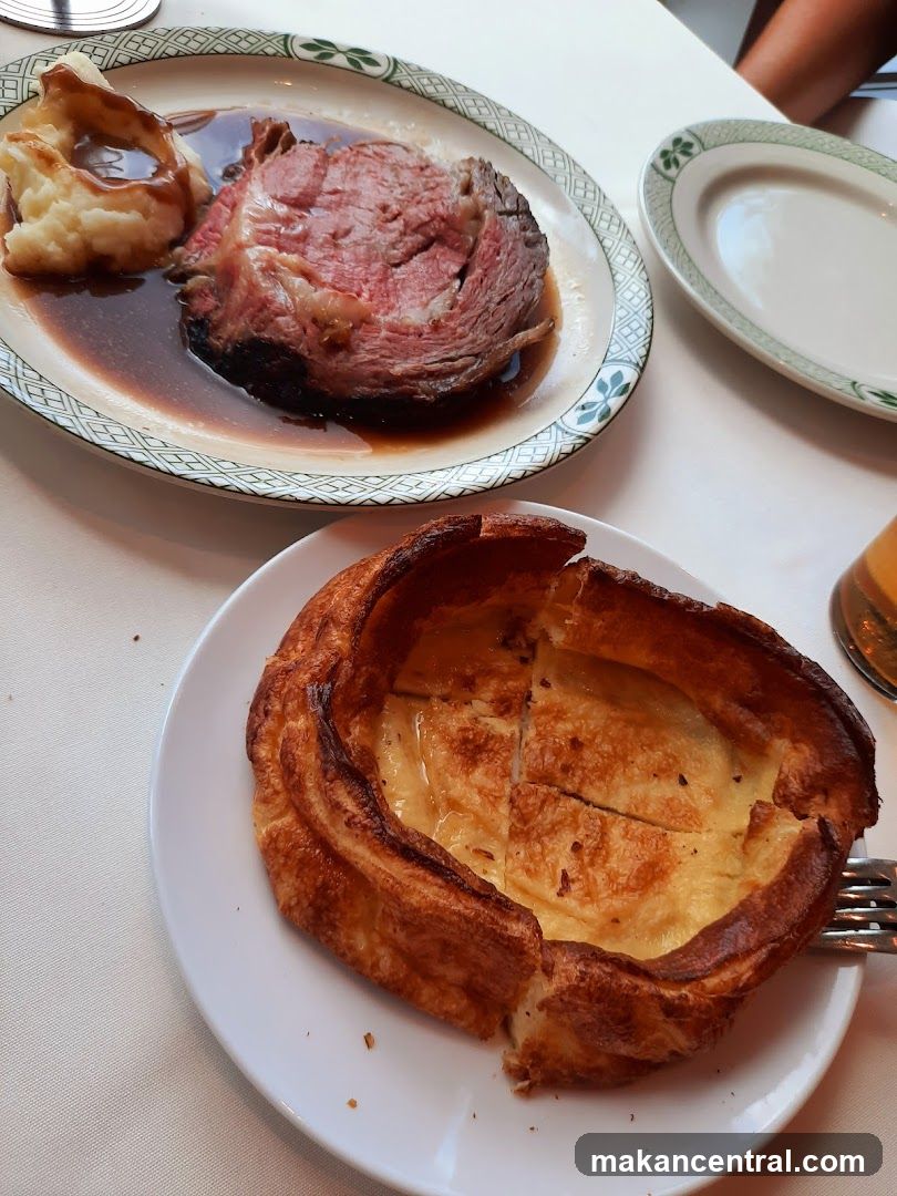 Roast Beef Dinner with Yorkshire Pudding