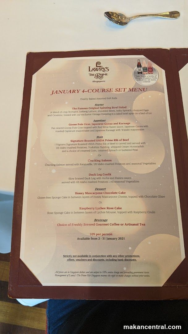January 4-Course Set Menu