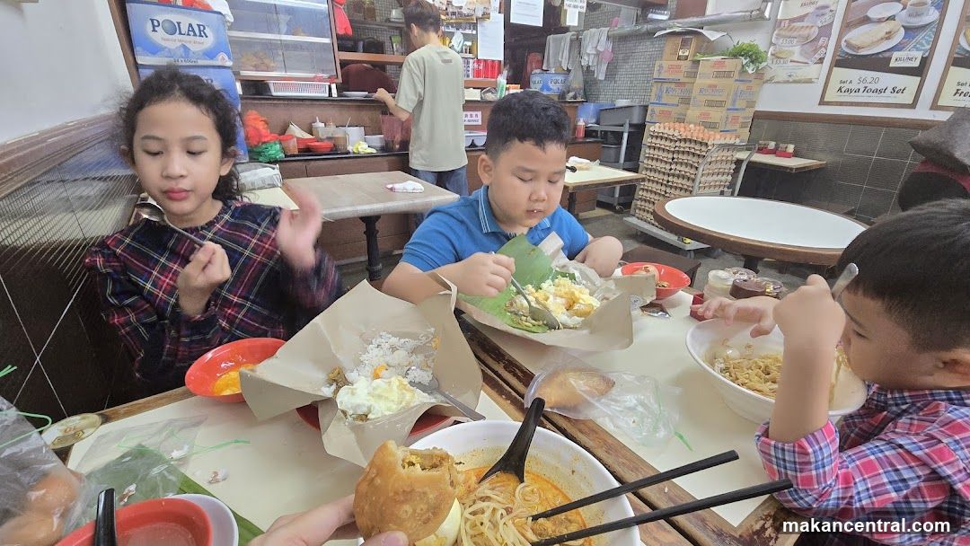 Family enjoying a meal at a casual eatery