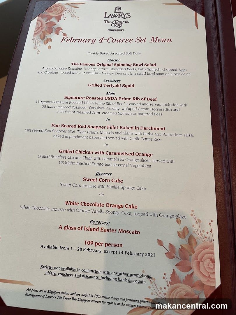 February 4-Course Set Menu